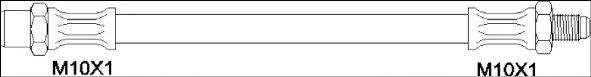WOKING G190122 Гальмівний шланг