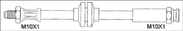 WOKING G190142 Гальмівний шланг