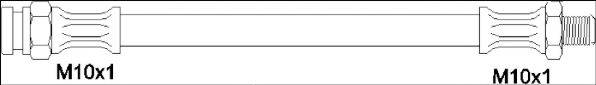 WOKING G190321 Гальмівний шланг