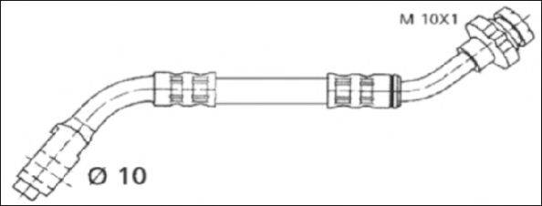 WOKING G190388 Гальмівний шланг