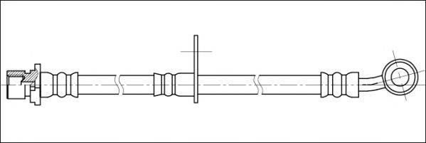 WOKING G190437 Гальмівний шланг