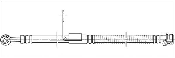 WOKING G190445 Гальмівний шланг