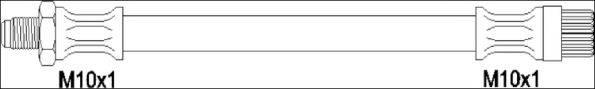 WOKING G192403 Гальмівний шланг