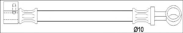 WOKING G195100 Гальмівний шланг