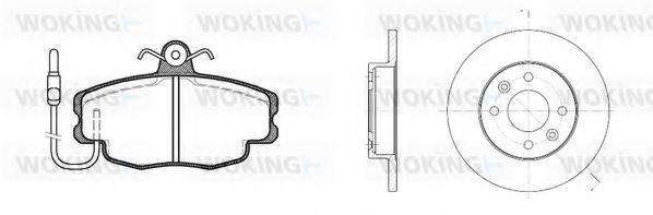 WOKING 8041300 Комплект гальм, дисковий гальмівний механізм