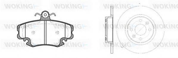 WOKING 8041307 Комплект гальм, дисковий гальмівний механізм