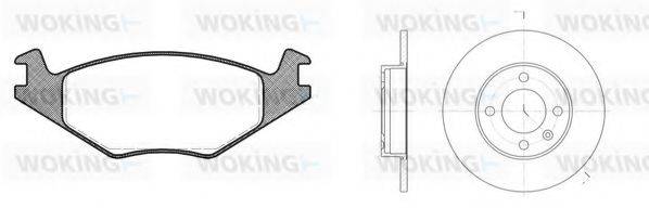 WOKING 8071302 Комплект гальм, дисковий гальмівний механізм