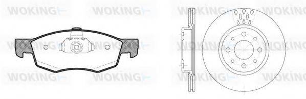 WOKING 8072300 Комплект гальм, дисковий гальмівний механізм