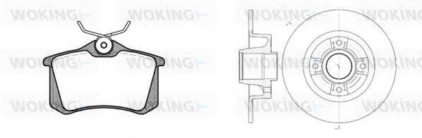 WOKING 8363307 Комплект гальм, дисковий гальмівний механізм