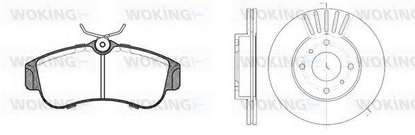 WOKING 8220300 Комплект гальм, дисковий гальмівний механізм