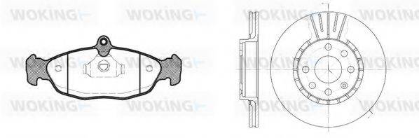 WOKING 8293303 Комплект гальм, дисковий гальмівний механізм