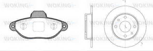 WOKING 8514301 Комплект гальм, дисковий гальмівний механізм