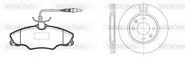 WOKING 8703300 Комплект гальм, дисковий гальмівний механізм
