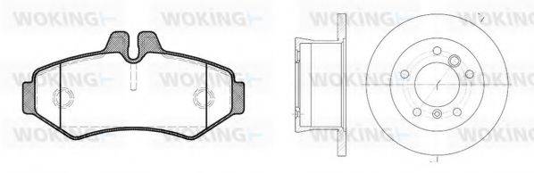 WOKING 8633301 Комплект гальм, дисковий гальмівний механізм