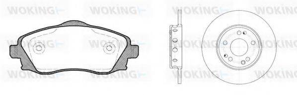 WOKING 8674300 Комплект гальм, дисковий гальмівний механізм