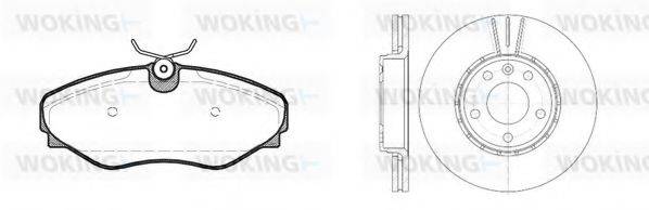WOKING 8934301 Комплект гальм, дисковий гальмівний механізм