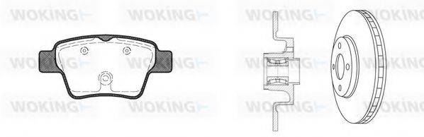 WOKING 81038321 Комплект гальм, дисковий гальмівний механізм