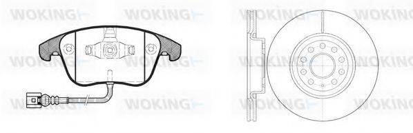 WOKING 81319302 Комплект гальм, дисковий гальмівний механізм