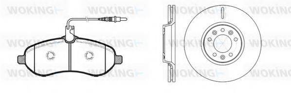 WOKING 81392300 Комплект гальм, дисковий гальмівний механізм