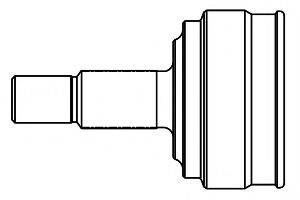 GSP 810001 Шарнірний комплект, приводний вал