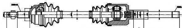 GSP 209015 Приводний вал