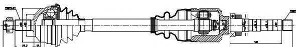 GSP 210057 Приводний вал