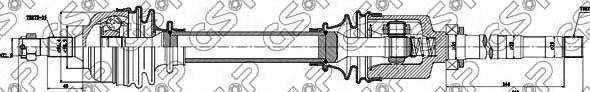 GSP 210140 Приводний вал