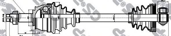 GSP 217082 Приводний вал