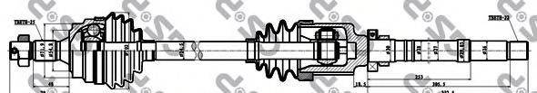 GSP 245014 Приводний вал