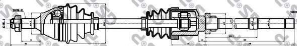 GSP 245029 Приводний вал