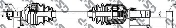 GSP 245070 Приводний вал