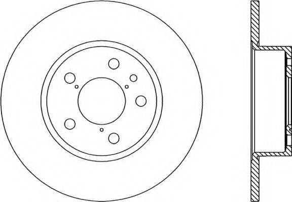 OPEN PARTS BDR113810 гальмівний диск