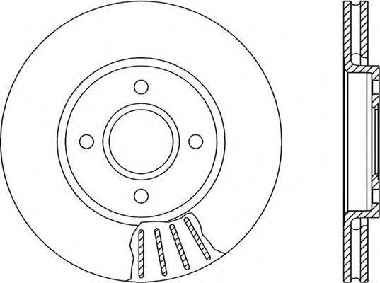 OPEN PARTS BDR117720 гальмівний диск