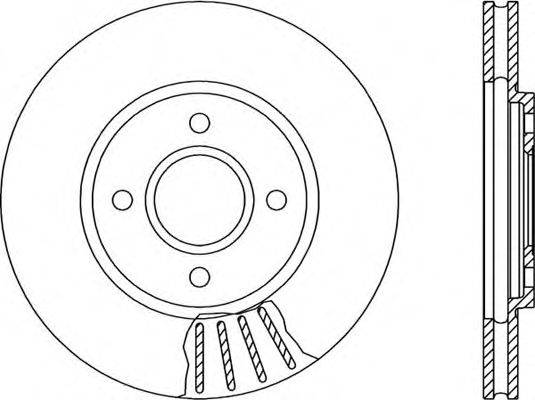 OPEN PARTS BDR118120 гальмівний диск