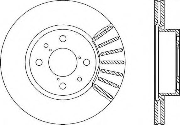 OPEN PARTS BDR123020 гальмівний диск