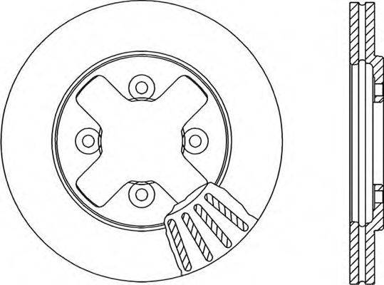 OPEN PARTS BDR137120 гальмівний диск