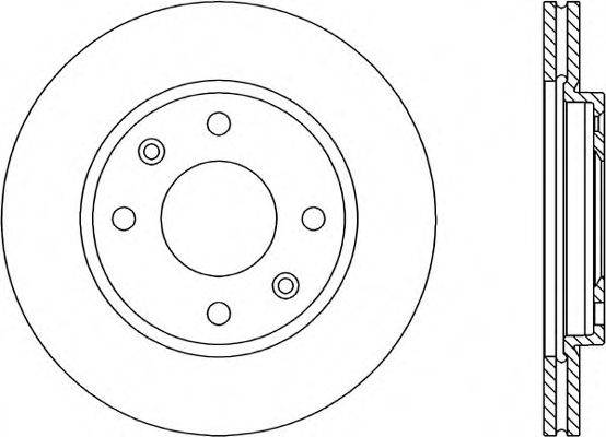 OPEN PARTS BDR143220 гальмівний диск