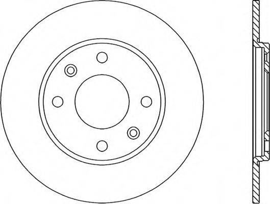 OPEN PARTS BDR143310 гальмівний диск