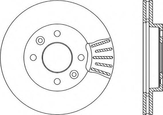 OPEN PARTS BDR145020 гальмівний диск