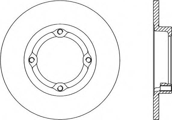 OPEN PARTS BDR149710 гальмівний диск