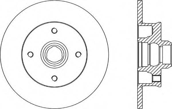 OPEN PARTS BDR158310 гальмівний диск