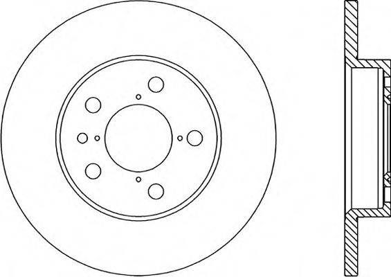 OPEN PARTS BDR166210 гальмівний диск