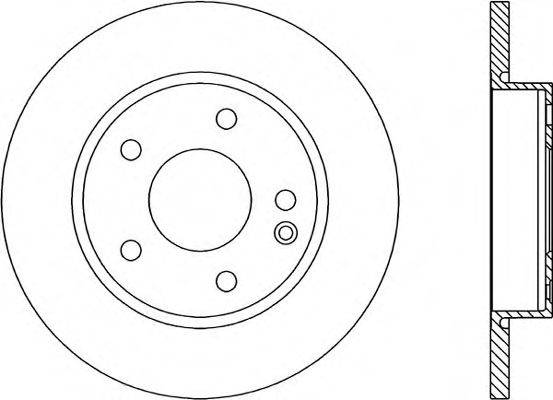 OPEN PARTS BDR169910 гальмівний диск