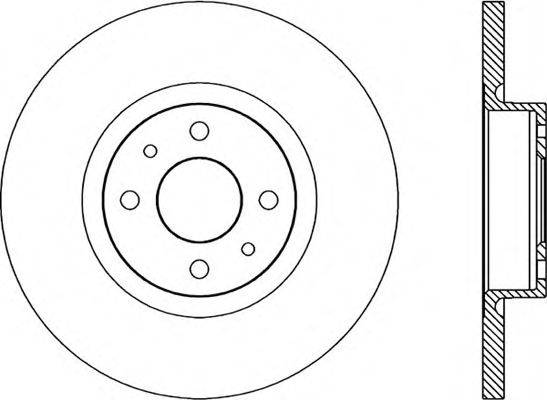 OPEN PARTS BDR174010 гальмівний диск