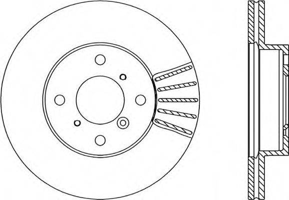 OPEN PARTS BDR182320 гальмівний диск