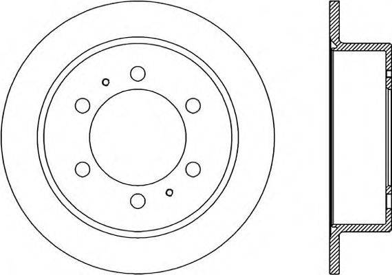 OPEN PARTS BDR186010 гальмівний диск