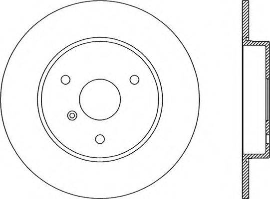 OPEN PARTS BDR186410 гальмівний диск