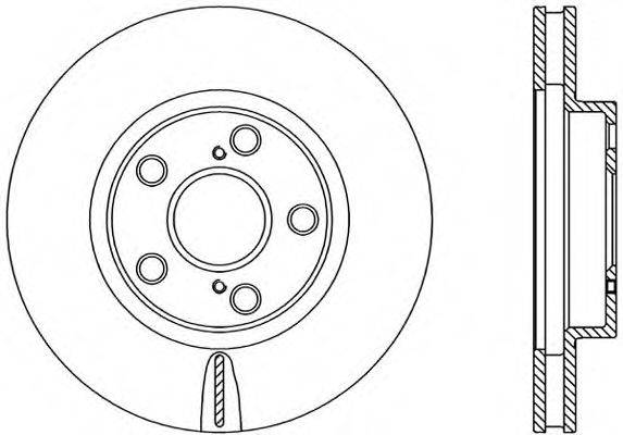 OPEN PARTS BDR187420 гальмівний диск