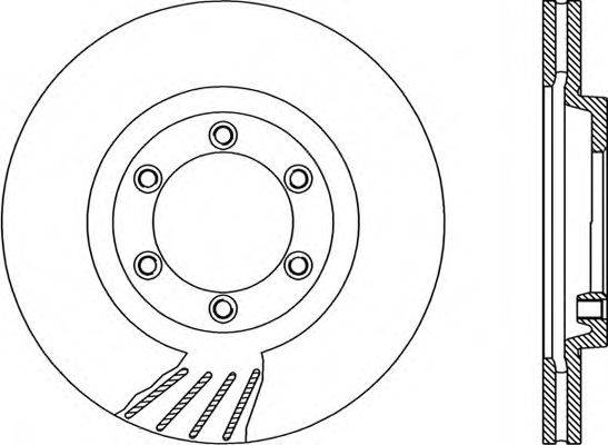 OPEN PARTS BDR191320 гальмівний диск