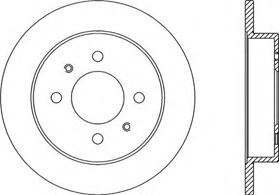 OPEN PARTS BDR201610 гальмівний диск